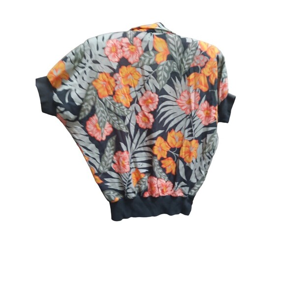 Vintage Claudia Top Rare 80's Hawaiian Style Size L - Picture 2 of 5